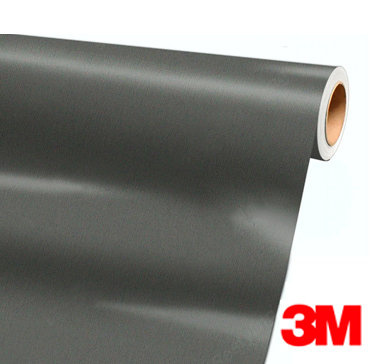 3M® Car Wrap 2080-BR201, Texture, Brushed Steel, 1.52 x 22.86M, 1 rollo / caja
