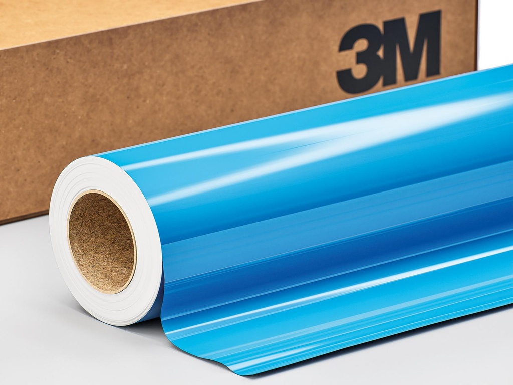 3M™ Wrap Film 2080-HG77, High Gloss Sky Blue, 1524 mm x 22.86 m