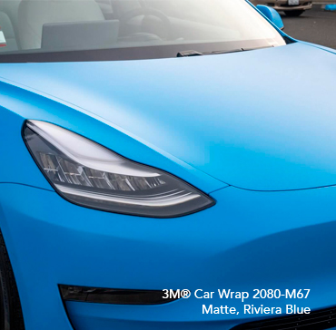 [75040036586] 3M® Car Wrap 2080-M67, Matte, Riviera Blue, 1.52 x 22.86M, 1 rollo / caja
